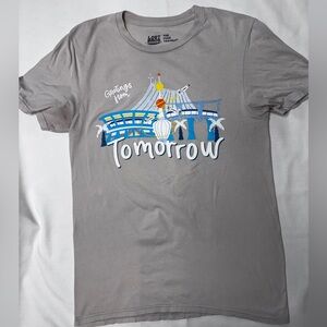 Retired Lost Bros Disney inspired “greetings from Tomorrow” T-shirt size small